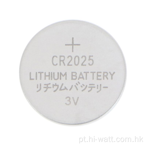 Bateria de lítio de longa duração com célula botão CR2025 HW